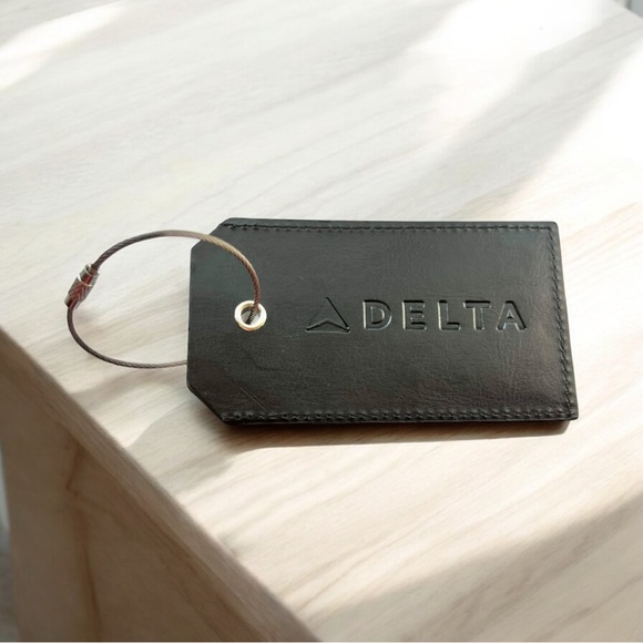 Delta Air Lines Official Luggage Tag Black Baggage Travel Skyteam New - Picture 13 of 14